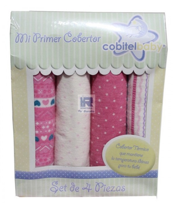 Cobertor Cobitel Bebes Paquete C/4pza